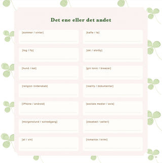 Bogen om mit liv - Fortællinger fra et liv, Udfyld selv-bog