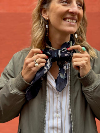 Bomuldstørklæde, Authumn Blues