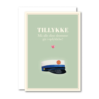 Lille foldet kort, Blå Student