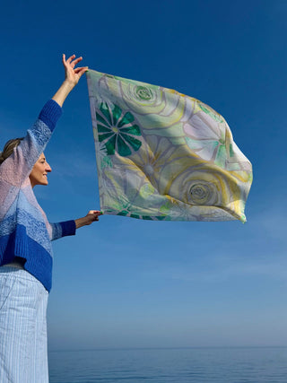 Bomuldstørklæde, Green Flora Galore