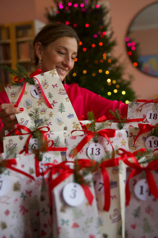 Gavemærker, 24 stk, Christmas Countdown