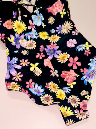 Badedragt, Cross Swim, Wild Flowers