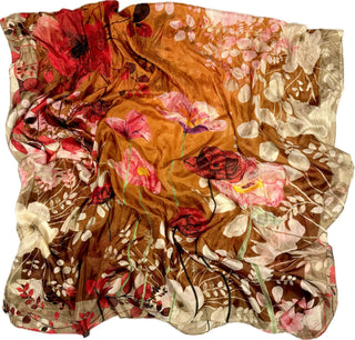Silketørklæde, Botanical, Brown