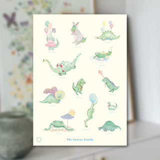 Plakat, The Saurus Family