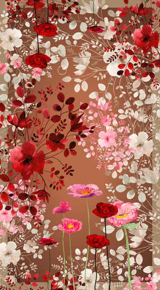 Silketørklæde, Botanical, Brown