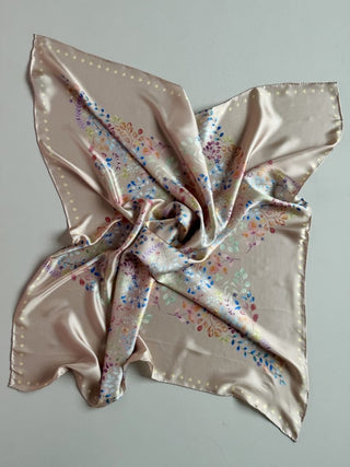 Star Dust silketørklæde, Cafe Latte, BELLA VOSS