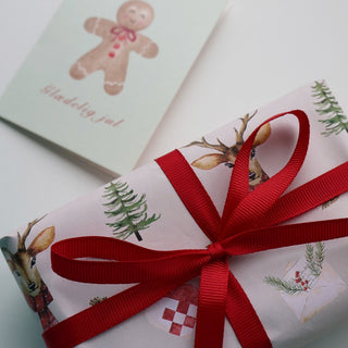 Gavepapir, 5 m, Deer