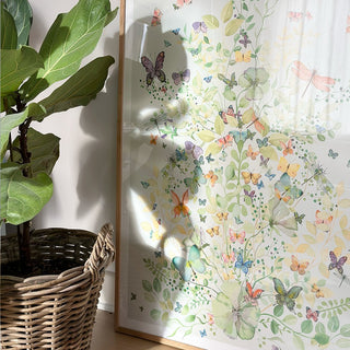 Plakat, Papillon, Green Garden