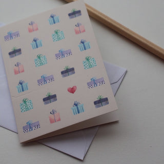 Lille foldet kort, Gifts