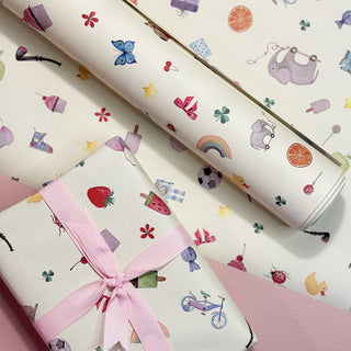 Gavepapir, 5 m, Play