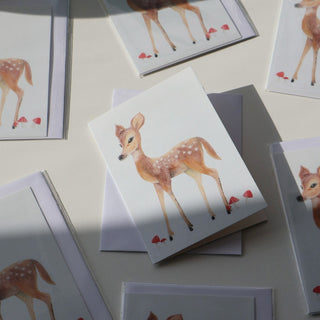 Lille foldet kort, Blue Bambi