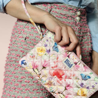 Silke clutch, Magical garden, bubblegum