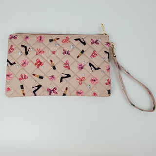 Quiltet Clutch, Lipstick