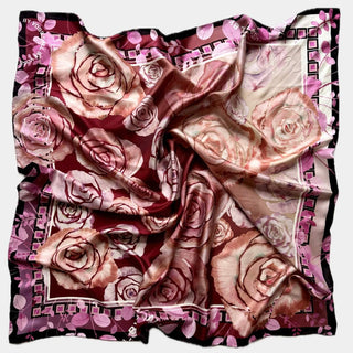 Parisian Rose, Square Silke Scarf