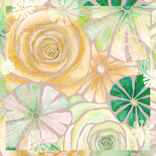 Bomuldstørklæde, Green Flora Galore