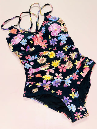 Badedragt, Cross Swim, Wild Flowers