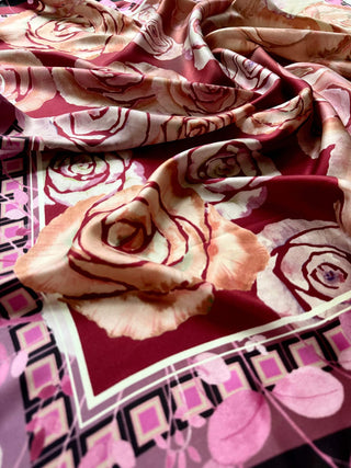 Parisian Rose, Square Silke Scarf