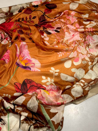 Silketørklæde, Botanical, Brown