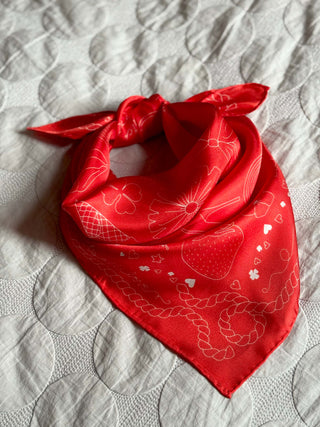Silketørklæde, Iconic Silk, Red