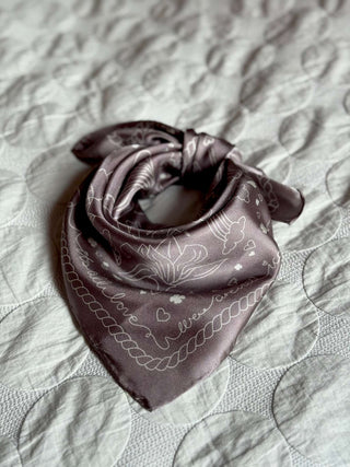 Silketørklæde, Iconic Silk, Dark beige