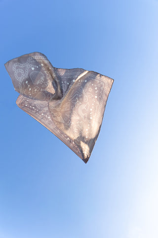 Iconic Stone, Small Silk Scarf