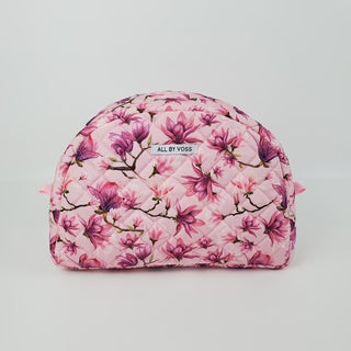 Quiltet Toilettaske, Pink Magnolia