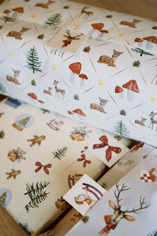 Gift wrapping paper, 5 m, Bambi