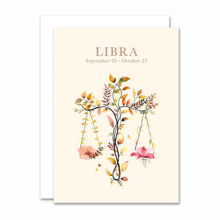 Foldet kort, Zodiacs, Libra / Vægten