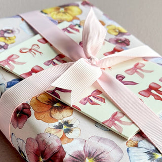 Gift wrapping paper, 5 m, Pansy