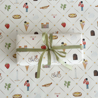 Gift wrapping paper, 5 m, Danish