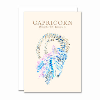 Foldet kort, Zodiacs, Capricorn / Stenbukken