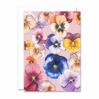 Foldet kort, Botanicals, Pansy