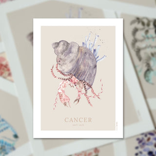 Plakat, Zodiacs, Cancer / Krebsen