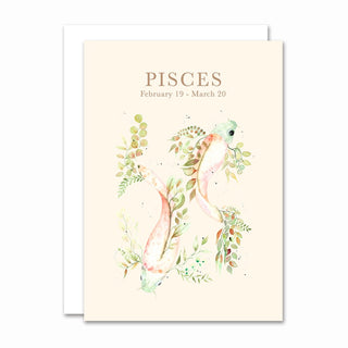 Foldet kort, Zodiacs, Pisces / Fiskene