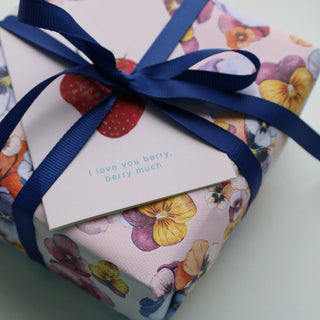 Gift wrapping paper, 5 m, Pansy