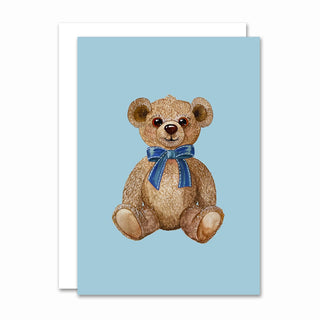 Foldet kort, Play, Blue Bow Teddy