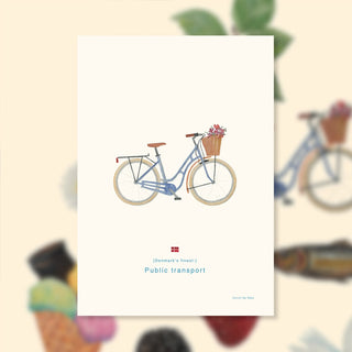 Plakat, Danish, Bicycle