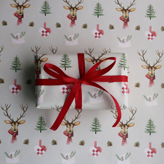 Gift wrapping paper, 5 m, Deer