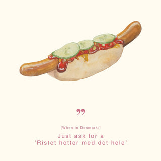 Plakat, Danish, Hotdog