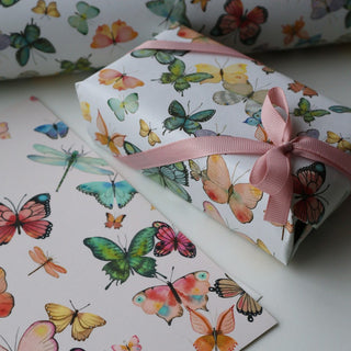 Gift wrapping paper, 5 m, Butterflies