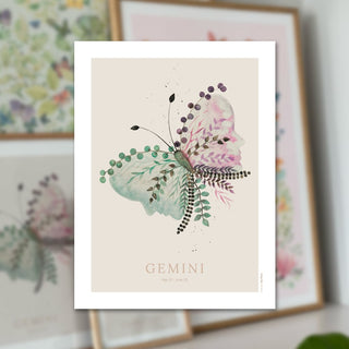 Plakat, Zodiacs, Gemini / Tvillingen