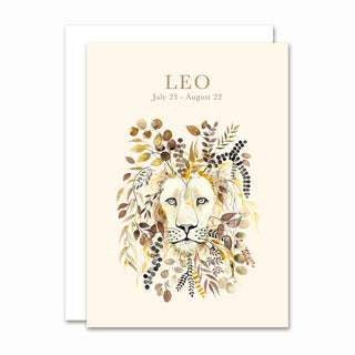 Foldet kort, Zodiacs, Leo / Løven