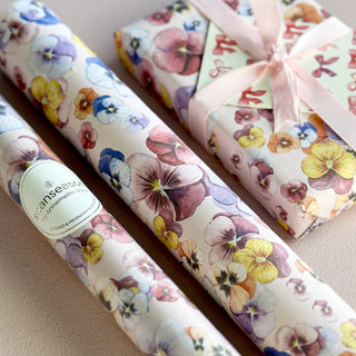 Gift wrapping paper, 5 m, Pansy