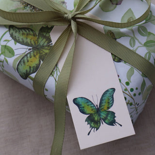 Gavemærker, 10 stk, Green Butterfly