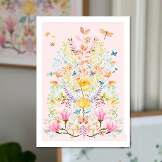 Plakat, Papillon, Colorful Garden