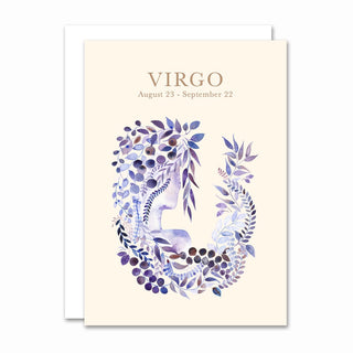 Foldet kort, Zodiacs, Virgo / Jomfruen