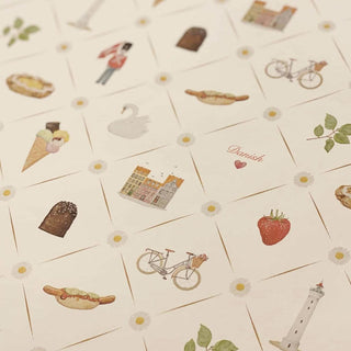 Gift wrapping paper, 5 m, Danish